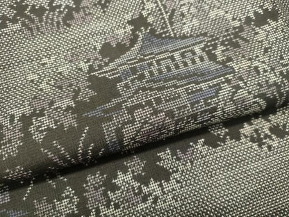平和屋着物●本場大島紬 9マルキ 風景文 正絹 逸品 DAAT1271tw
