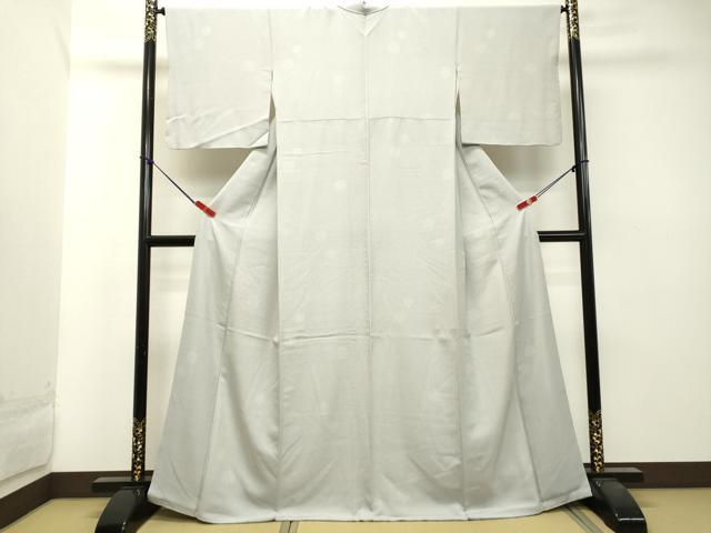 平和屋着物●江戸小紋 雪輪吉祥文 染士 寶洞 彫士 双光 反端付き 正絹 逸品 DAAT1278tw