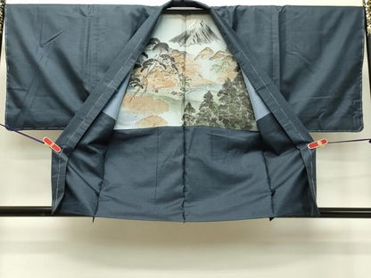 平和屋着物●男性　本場大島紬　アンサンブル　100亀甲　総詰め　正絹　逸品　未使用　DAAT1280tw