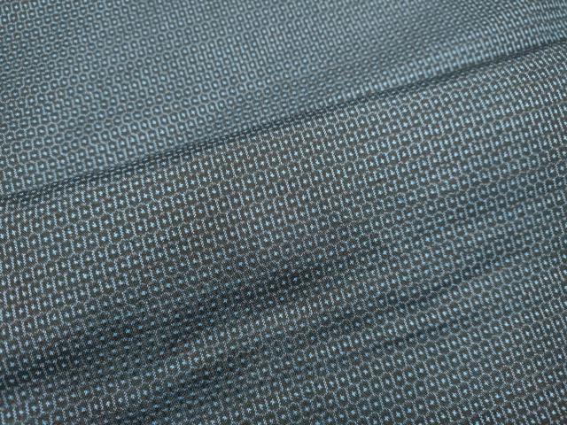 平和屋着物●男性　本場大島紬　アンサンブル　100亀甲　総詰め　正絹　逸品　未使用　DAAT1280tw