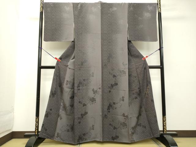 平和屋着物●室華風　小紋　蔦の葉間道　暈し染め　正絹　逸品　未使用　DAAT1281tw