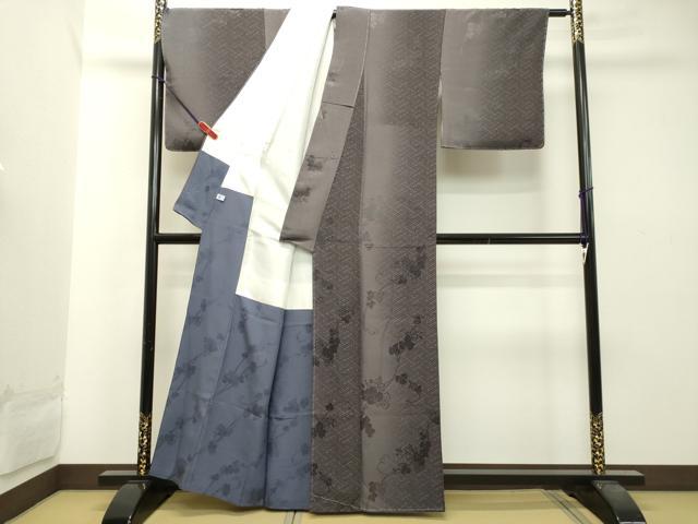 平和屋着物●室華風　小紋　蔦の葉間道　暈し染め　正絹　逸品　未使用　DAAT1281tw