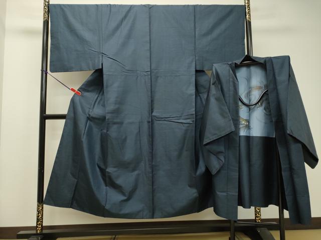 平和屋着物●男性 本場大島紬 アンサンブル 100亀甲 総詰め 正絹 逸品 DAAT1314tw