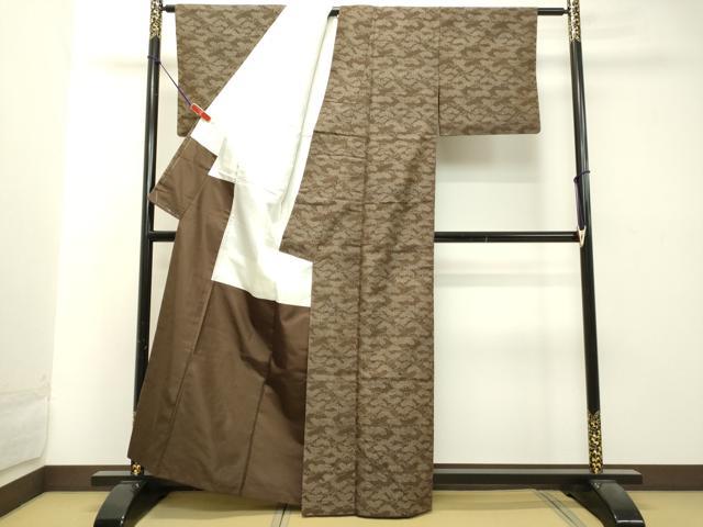 平和屋着物●上質な紬 抽象文様 正絹 逸品 DAAT1333tw