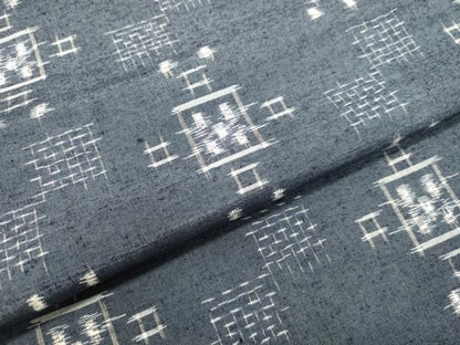 平和屋着物●上質な紬 絣文様 正絹 逸品 DAAT1334tw