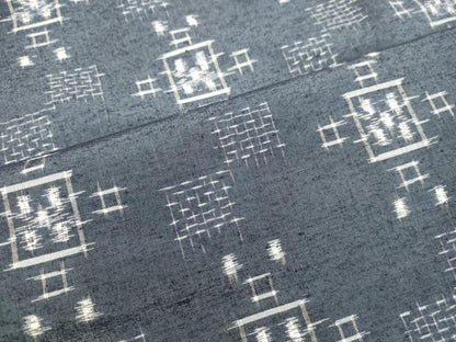 平和屋着物●上質な紬 絣文様 正絹 逸品 DAAT1334tw