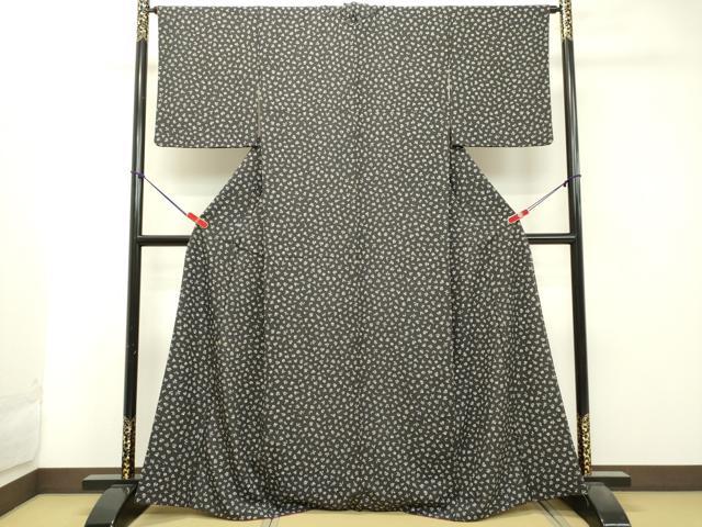 平和屋着物●上質な小紋 草花文 正絹 逸品 DAAT1342tw
