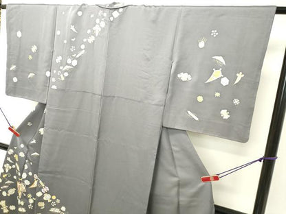 平和屋着物●創業460年・千總　訪問着　駒刺繍　宝尽くし文　金彩　高島屋扱い　正絹　逸品　DAAT1343tw