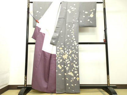 平和屋着物●創業460年・千總　訪問着　駒刺繍　宝尽くし文　金彩　高島屋扱い　正絹　逸品　DAAT1343tw