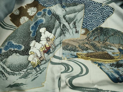 平和屋着物●男性　紬　アンサンブル　褐返色　正絹　逸品　DAAT1347tw