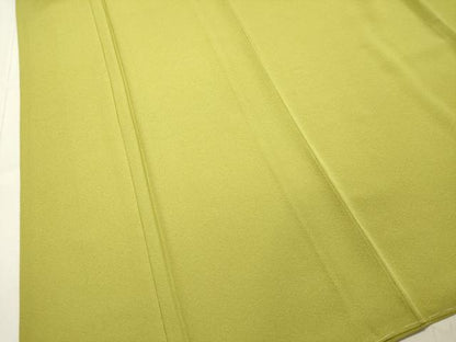 平和屋着物●上質な色無地 抹茶色 正絹 逸品 未使用 DAAT1362tw