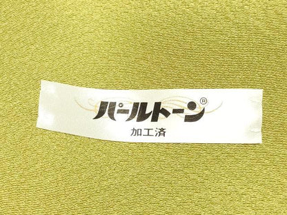 平和屋着物●上質な色無地 抹茶色 正絹 逸品 未使用 DAAT1362tw