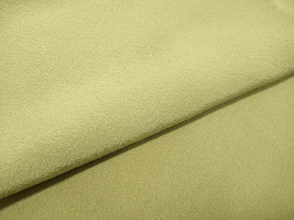 平和屋着物●上質な色無地 抹茶色 正絹 逸品 DAAT1364tw