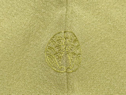 平和屋着物●上質な色無地 抹茶色 正絹 逸品 DAAT1364tw
