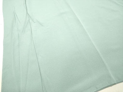 平和屋着物●本草木染作家　瑞寶　色無地　秘色色　ロング丈　正絹　逸品　DAAT1367tw