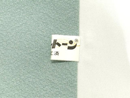 平和屋着物●本草木染作家　瑞寶　色無地　秘色色　ロング丈　正絹　逸品　DAAT1367tw