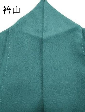 平和屋着物●松岡寿童監修 色無地 納戸色 反端付き 正絹 逸品 DAAT1372tw