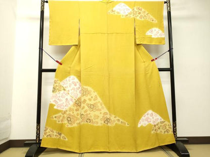 平和屋着物●訪問着 作家物 舞花文 正絹 逸品 DAAT1383tw