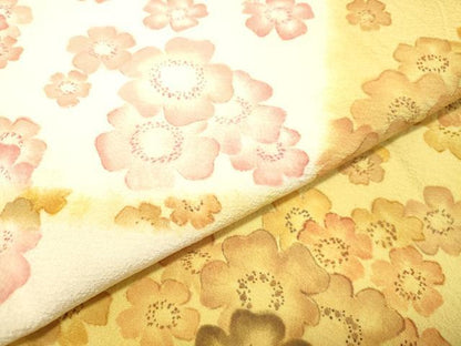 平和屋着物●訪問着 作家物 舞花文 正絹 逸品 DAAT1383tw