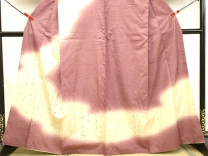 平和屋着物●訪問着　紬地　詩歌　正絹　逸品　DAAT1401tw