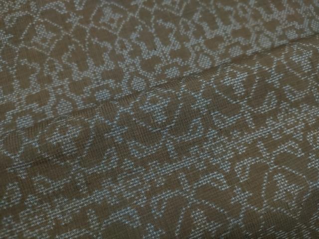 平和屋着物●本場大島紬 7マルキ 横段唐草文 正絹 逸品 DAAT1417tw