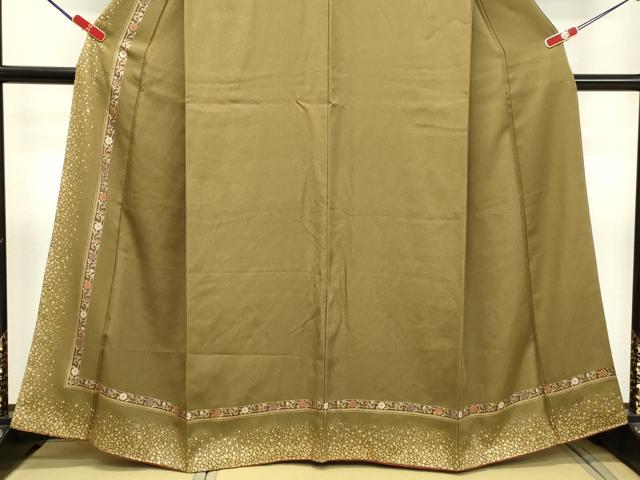 平和屋着物●訪問着　箔散らし花唐草文　金彩　正絹　逸品　DAAT1418tw