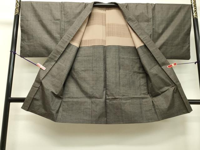 平和屋着物●男性 本場大島紬 アンサンブル 長羽織 100亀甲 総詰め 正絹 逸品 DAAT1419tw