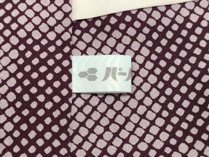 平和屋着物●上質な小紋 草葉文 正絹 逸品 DAAT1433tw