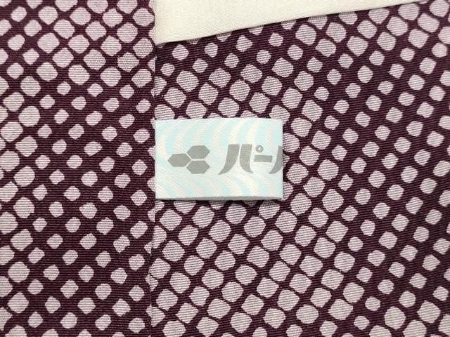 平和屋着物●上質な小紋 草葉文 正絹 逸品 DAAT1433tw