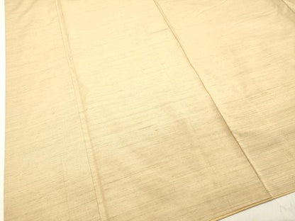 平和屋着物●紅花紬 米沢 薄香色 正絹 逸品 DAAT1434tw