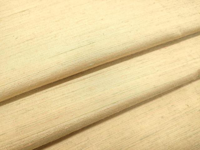 平和屋着物●紅花紬 米沢 薄香色 正絹 逸品 DAAT1434tw