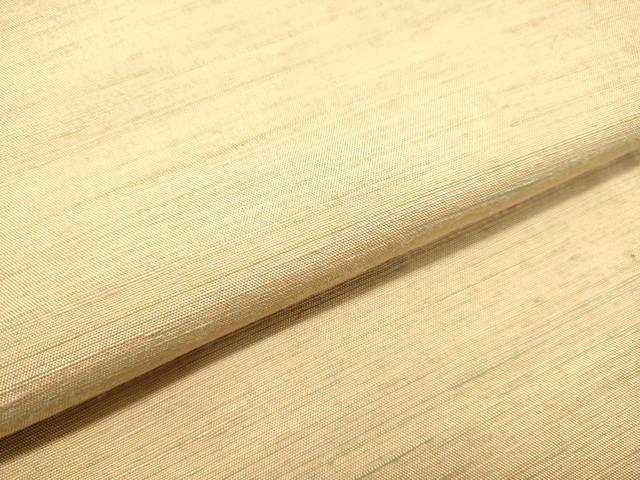 平和屋着物●紅花紬 米沢 薄香色 正絹 逸品 DAAT1434tw