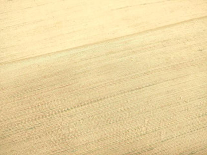 平和屋着物●紅花紬 米沢 薄香色 正絹 逸品 DAAT1434tw
