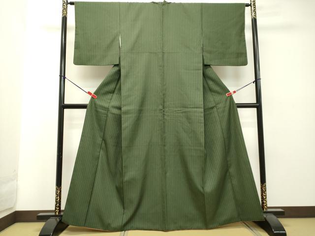 平和屋着物●上質な紬 間道 正絹 逸品 DAAT1452tw