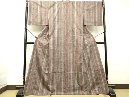 平和屋着物●上質な紬 間道 正絹 逸品 DAAT1454tw