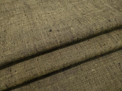 平和屋着物●男性 紬 海松茶色 正絹 逸品 未使用 DAAT1455tw
