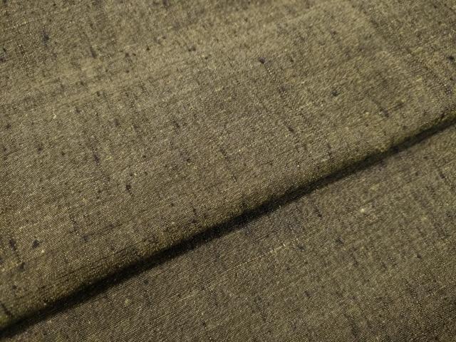 平和屋着物●男性 紬 海松茶色 正絹 逸品 未使用 DAAT1455tw