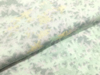 平和屋着物●上質な紬　笹竹文　正絹　逸品　DAAT1465tw