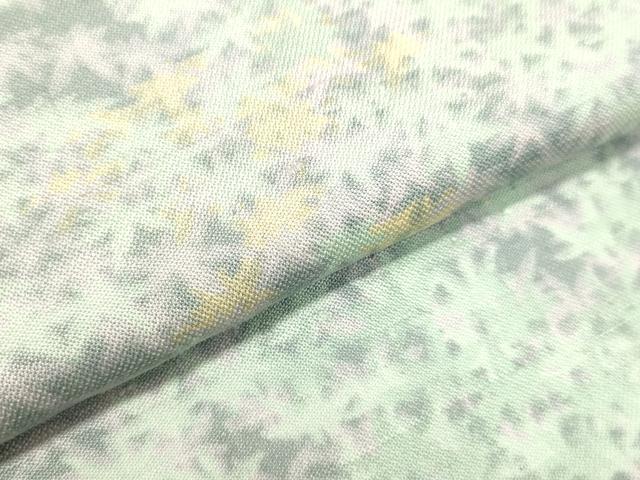 平和屋着物●上質な紬　笹竹文　正絹　逸品　DAAT1465tw