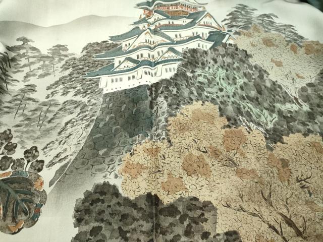 平和屋着物●男性 本場大島紬 アンサンブル 120亀甲 総詰め 正絹 逸品 DAAT1488tw