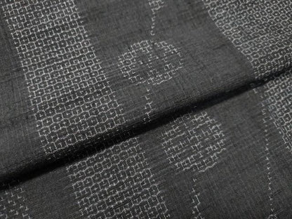 平和屋着物●結城紬　80亀甲　簪　正絹　逸品　DAAT1499tw