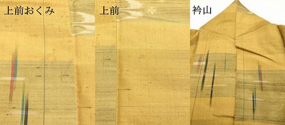 平和屋着物●上質な紬 絣文様 正絹 逸品 DAAT1504tw