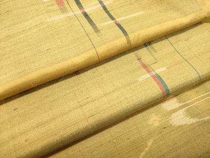 平和屋着物●上質な紬 絣文様 正絹 逸品 DAAT1504tw