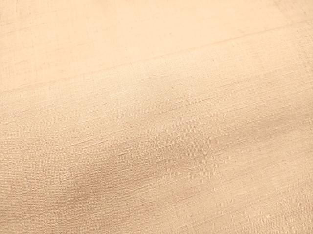 平和屋着物●上質な紬 洗柿色 反端付き 正絹 逸品 DAAT1505tw
