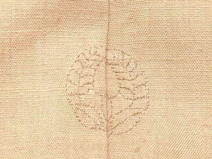 平和屋着物●上質な紬 洗柿色 反端付き 正絹 逸品 DAAT1505tw