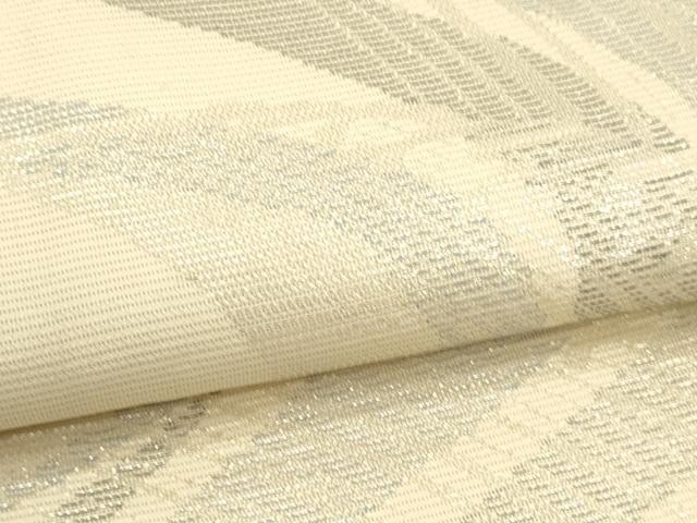 平和屋着物＊夏物　六通柄袋帯　流水文　銀糸　正絹　逸品　DAAT1547cm