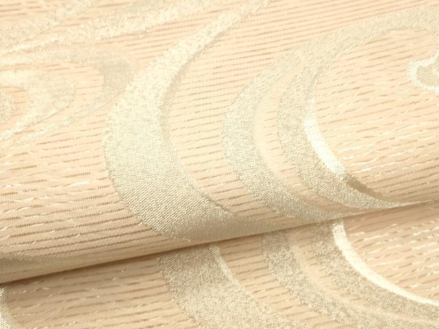 平和屋着物＊夏物　六通柄袋帯　流水文　銀糸　正絹　逸品　DAAT1548cm