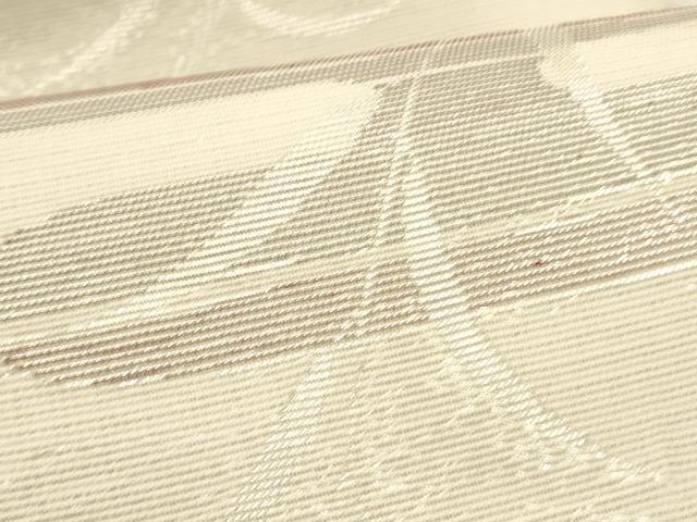 平和屋着物＊夏物 六通柄袋帯 草葉文 銀糸 正絹 逸品 DAAT1568cm