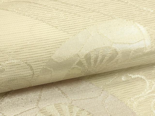 平和屋着物＊夏物 六通柄袋帯 流水片輪車文 銀糸 正絹 逸品 DAAT1572cm