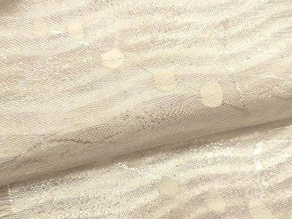 平和屋着物＊夏物 六通柄袋帯 枝花文 銀糸 正絹 逸品 DAAT1627cm